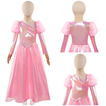 Laden Sie das Bild in den Galerie-Viewer, Kinder Mädchen Glinda rosa Kleid Wicked for Good Cosplay Outfits