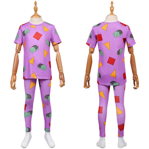 Kinder Mädchen Huntrix Zoey lila Schlafanzug K-Pop: Demon Hunters Zoey Cosplay Outfits