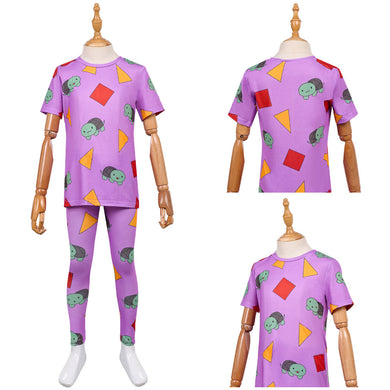 Kinder Mädchen Huntrix Zoey lila Schlafanzug K-Pop: Demon Hunters Zoey Cosplay Outfits