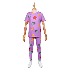 Kinder Mädchen Huntrix Zoey lila Schlafanzug K-Pop: Demon Hunters Zoey Cosplay Outfits