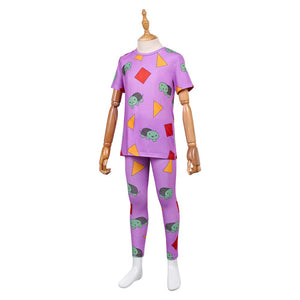 Kinder Mädchen Huntrix Zoey lila Schlafanzug K-Pop: Demon Hunters Zoey Cosplay Outfits