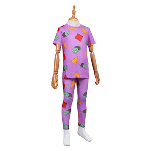 Kinder Mädchen Huntrix Zoey lila Schlafanzug K-Pop: Demon Hunters Zoey Cosplay Outfits