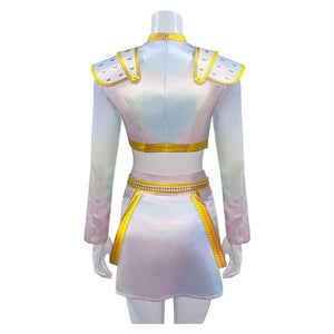 Kinder Mädchen Kpop Demon Hunters Huntrix Zoey Golden Kostüm 