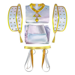 Kinder Mädchen Kpop Demon Hunters Huntrix Zoey Golden Kostüm 