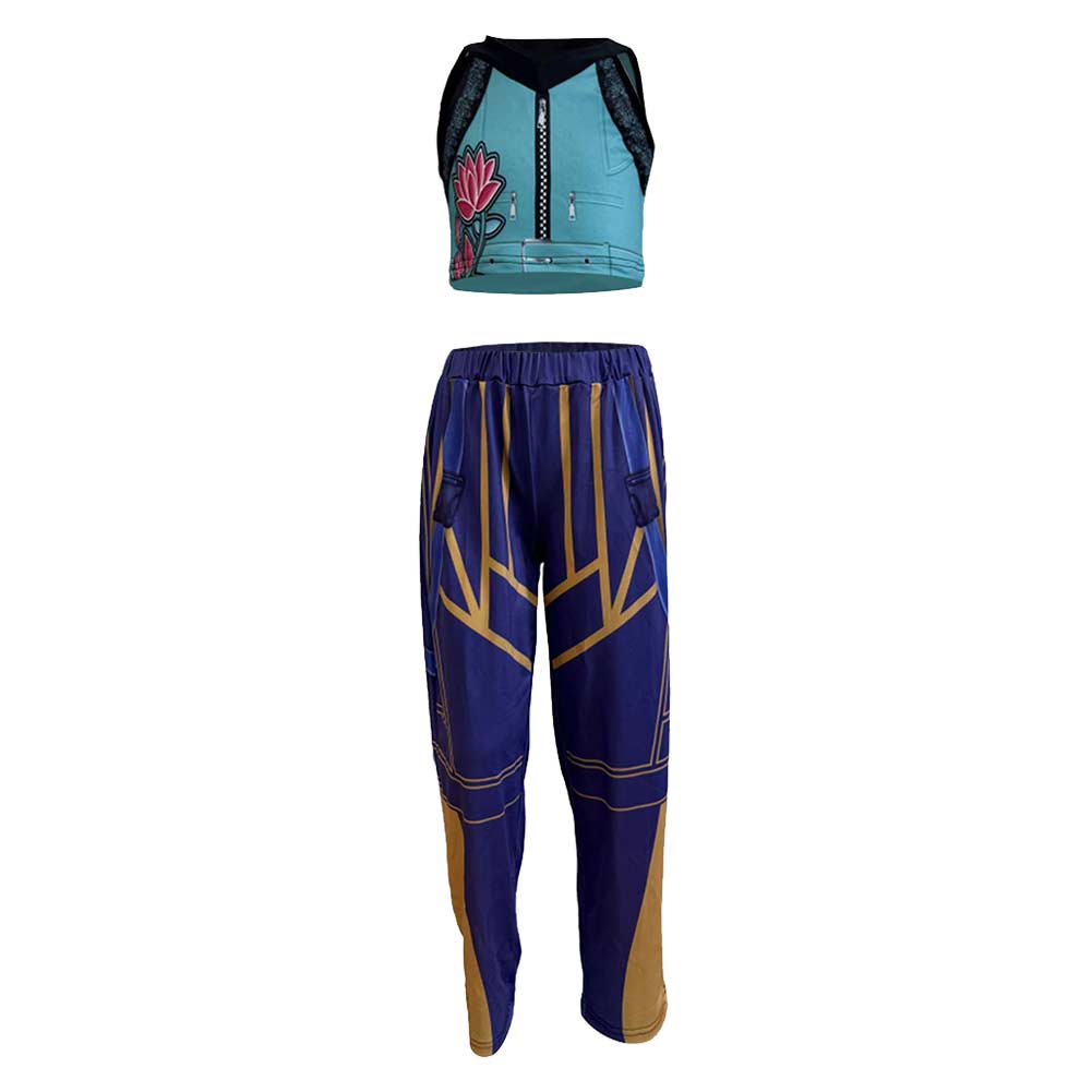 Kinder Zoey Kostüm Set KPOP Demon Hunters Zoey Cosplay Outfits