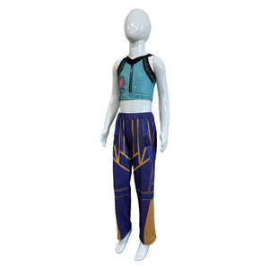Kinder Zoey Kostüm Set KPOP Demon Hunters Zoey Cosplay Outfits