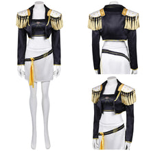 Laden Sie das Bild in den Galerie-Viewer, Kpop Demon Hunters Mira Gold Outfits schwarz Cosplay Kostüm