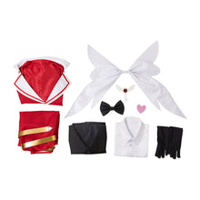 Laden Sie das Bild in den Galerie-Viewer, Lucifer Morningstar rot Kostüm Hellaverse Hazbin Hotel Lucifer Cosplay Outfits