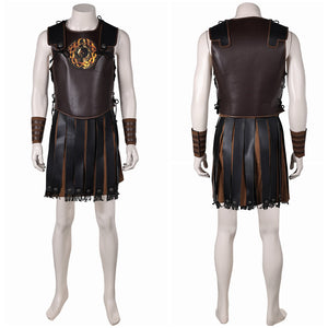 Lucius Verus weiß Kapmfanzug Gladiator Lucius Cosplay Outfits