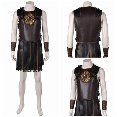 Lucius Verus weiß Kapmfanzug Gladiator Lucius Cosplay Outfits