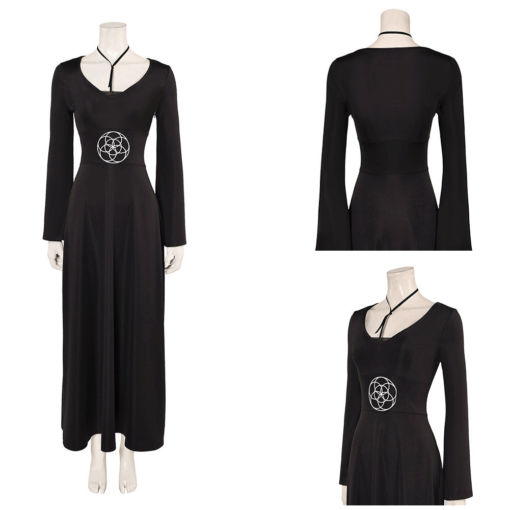 Lydia Deetz schwarz Kleid Beetlejuice 2 Cosplay Outfits