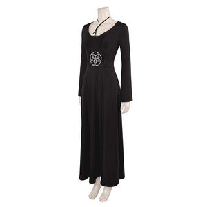 Lydia Deetz schwarz Kleid Beetlejuice 2 Cosplay Outfits