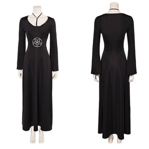 Lydia Deetz schwarz Kleid Beetlejuice 2 Cosplay Outfits