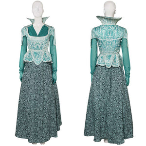 Madame Morrible Wicked grün Kostüm Set Cosplay Outfits