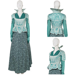 Madame Morrible Wicked grün Kostüm Set Cosplay Outfits