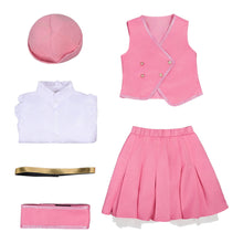 Laden Sie das Bild in den Galerie-Viewer, Mädchen Glinda rosa Kleid Wicked for Good Glinda Cosplay Kostüm
