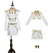 Laden Sie das Bild in den Galerie-Viewer, Mädchen Kinder Huntrix Zoey Golden weiß Cosplay Outfits