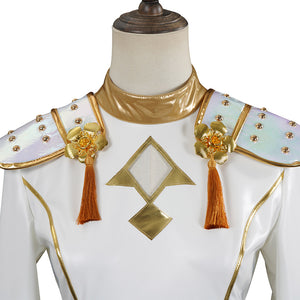 Mädchen Kinder Huntrix Zoey Golden weiß Cosplay Outfits