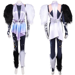 Marvel Rivals Luna Snow weiß&schwarz Kostüm Set