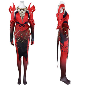 Marvel Rivals Scarlet Witch Wanda Cosplay Kostüm Set