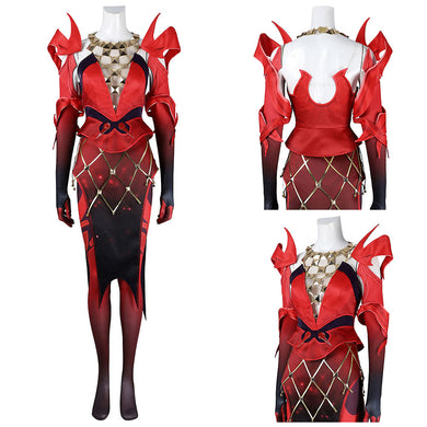 Marvel Rivals Scarlet Witch Wanda Cosplay Kostüm Set