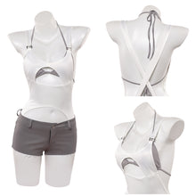 Laden Sie das Bild in den Galerie-Viewer, MIZi weiß grau Outfit Alien Stage MIZI Cosplay Kostüm