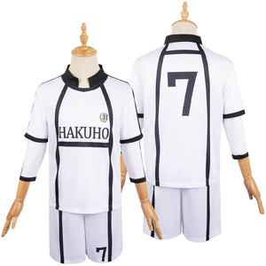 Nagi Seishiro BLUE LOCK weiß Team Uniform Cosplay Kostüm Set