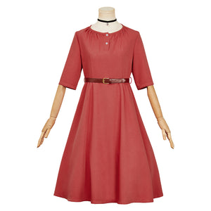 Nico Wakatsuki rot Kleid Witch Watch Nico Cosplay Outfits