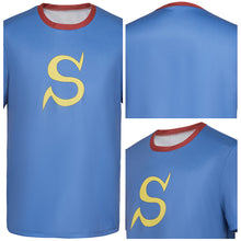 Laden Sie das Bild in den Galerie-Viewer, Okita Sougo blau T-Shirt Gintama Sougo Cosplay Outfits