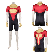 Laden Sie das Bild in den Galerie-Viewer, Oliver Grayson rot gelb Jumpsuit Invincible Omni-Man Cosplay Outfit