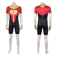 Laden Sie das Bild in den Galerie-Viewer, Oliver Grayson rot gelb Jumpsuit Invincible Omni-Man Cosplay Outfit
