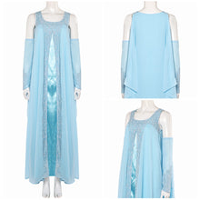 Laden Sie das Bild in den Galerie-Viewer, Padme Amidala Aqua georgette nightgown Kleid Cosplay Kostüm
