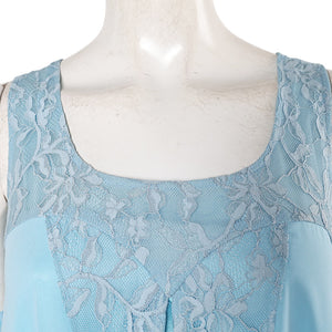 Padme Amidala Aqua georgette nightgown Kleid Cosplay Kostüm