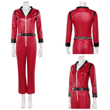 Laden Sie das Bild in den Galerie-Viewer, Punk The Runways Joan Jett rot Jumpsuit Cosplay Outfits