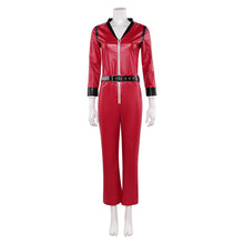 Laden Sie das Bild in den Galerie-Viewer, Punk The Runways Joan Jett rot Jumpsuit Cosplay Outfits