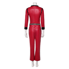 Laden Sie das Bild in den Galerie-Viewer, Punk The Runways Joan Jett rot Jumpsuit Cosplay Outfits
