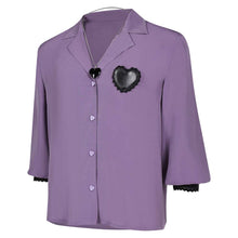 Laden Sie das Bild in den Galerie-Viewer, Romance Saja Lila Shirt Kpop Demon Hunters Saja Boys Romance Saja Cosplay Outfits