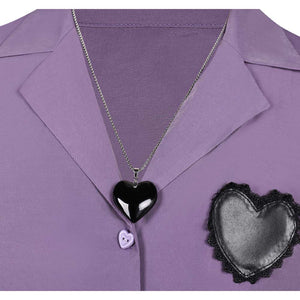 Romance Saja Lila Shirt Kpop Demon Hunters Saja Boys Romance Saja Cosplay Outfits