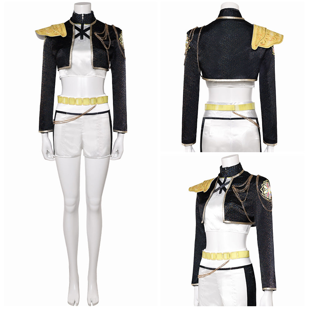 Rumi Golden Outfits KPOP Demon Hunters Girls Group Rumi Cosplay Kostüm