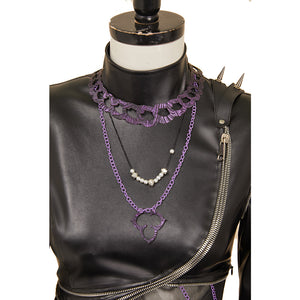 Rumi schwarz Kostüm Set Kpop Demon Hunters Rumi Cosplay Outfits