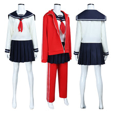 Laden Sie das Bild in den Galerie-Viewer, Schoolgirl Kagura Gintama rot Uniform Cosplay Outfits