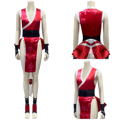 Street Fighter 6 Mai Shiranui rot Cosplay Kostüm Outfits