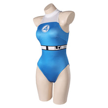 Laden Sie das Bild in den Galerie-Viewer, The Fantastic Four: First Steps (2025) Sue Storm blau Jumpsuit Cosplay Outfits
