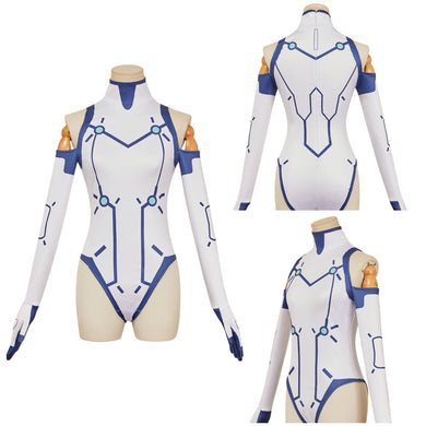 Vemola weiß Bodysuit Dandadan Bamora Cosplay Outfits