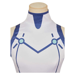 Vemola weiß Bodysuit Dandadan Bamora Cosplay Outfits