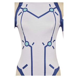 Vemola weiß Bodysuit Dandadan Bamora Cosplay Outfits