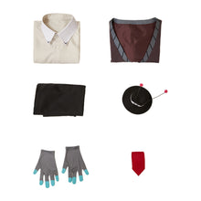 Laden Sie das Bild in den Galerie-Viewer, Vincent Whittman grau Kostüm Set Hazbin Hotel 2 Vox Cosplay Outfits