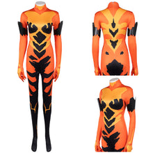 Laden Sie das Bild in den Galerie-Viewer, Volcanikka orange Jumpsuit Invincible Volcanikka Cosplay Outfit