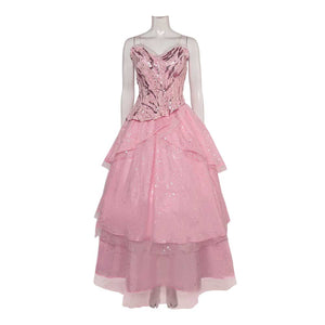 Wicked Glinda rosa Kleid Cosplay Kostüm Outfits