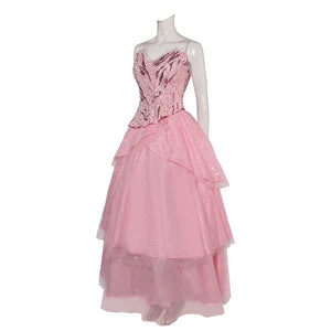 Wicked Glinda rosa Kleid Cosplay Kostüm Outfits